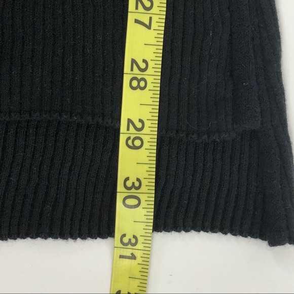 Sanctuary Ribbed Black Hi Low Tunic Sweater S - Picture 7 of 8